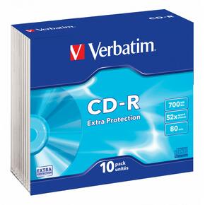 Płyta VERBATIM CDR Extra Protection Slim Case 10